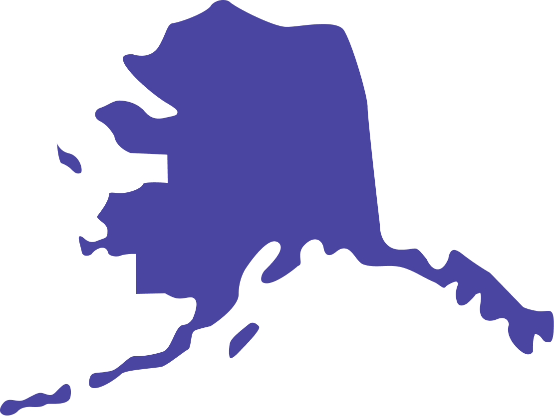 Map of Alaska showing Albumza availability