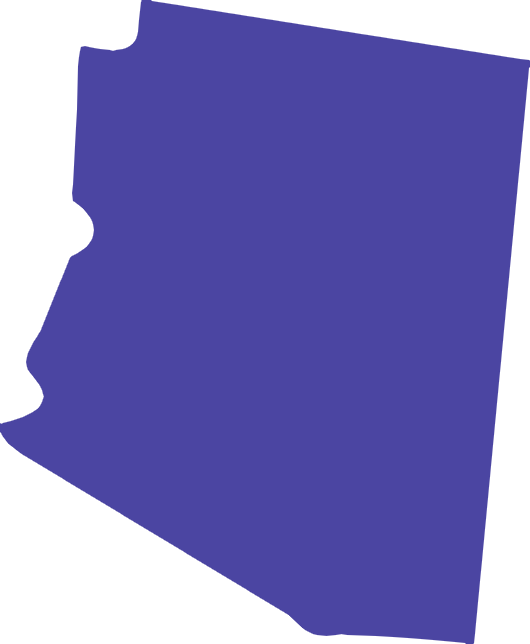 Map of Arizona showing Albumza availability