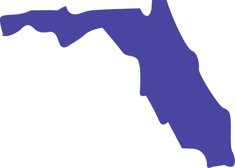 Map of Florida showing Albumza availability