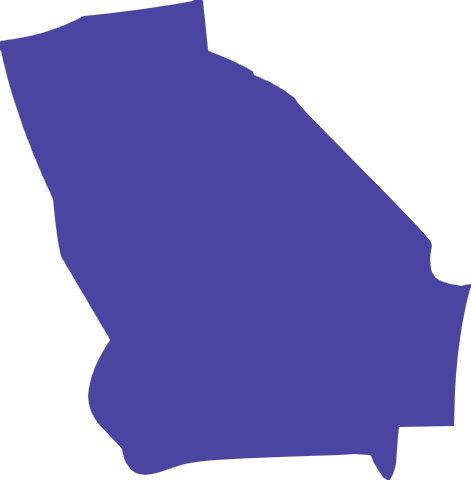 Map of Georgia showing Albumza availability