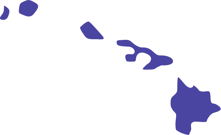Map of Hawaii showing Albumza availability