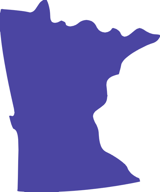 Map of Minnesota showing Albumza availability