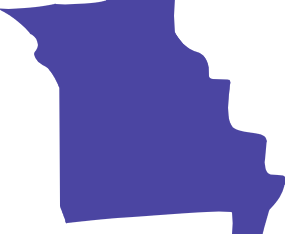 Map of Missouri showing Albumza availability