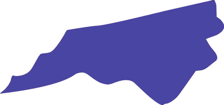 Map of North Carolina showing Albumza availability