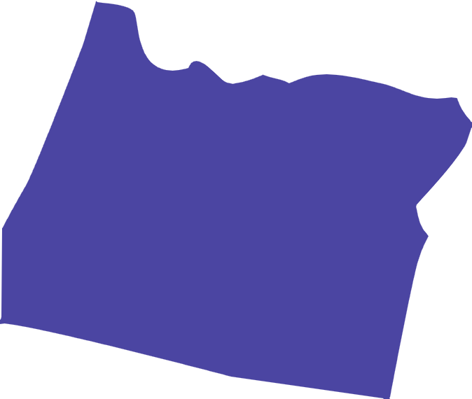 Map of Oregon showing Albumza availability