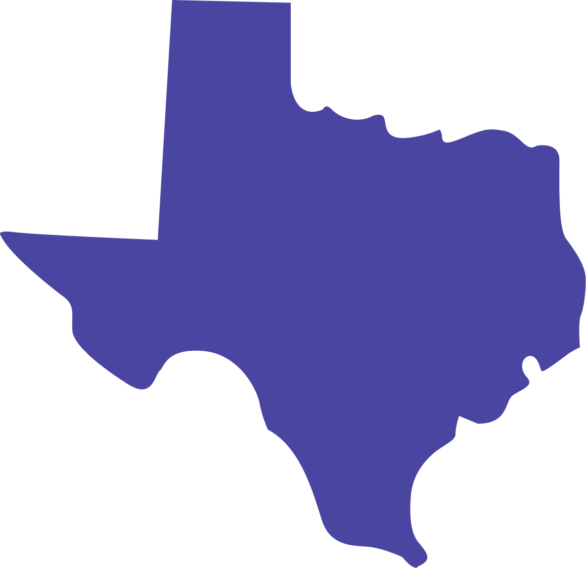 Map of Texas showing Albumza availability