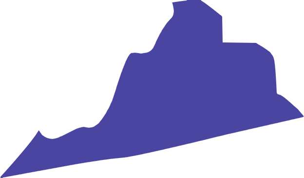 Map of Virginia showing Albumza availability