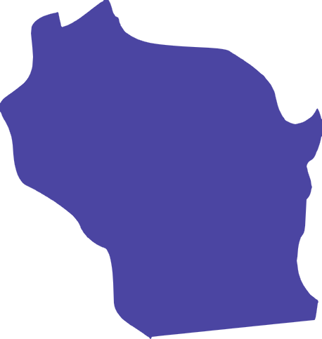 Map of Wisconsin showing Albumza availability